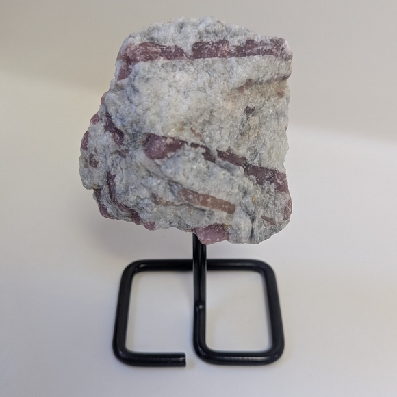 4" Raw Pink Tourmaline Specimen On Stand Natural Stone Crystal Heart Chakra LOVE - Picture 3 of 5